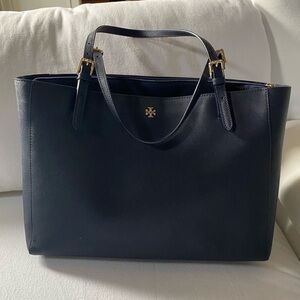 Tory Burch Large Emerson Buckle Saffiano Leather Tote